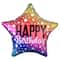 19" Rainbow Star Birthday Foil Balloon